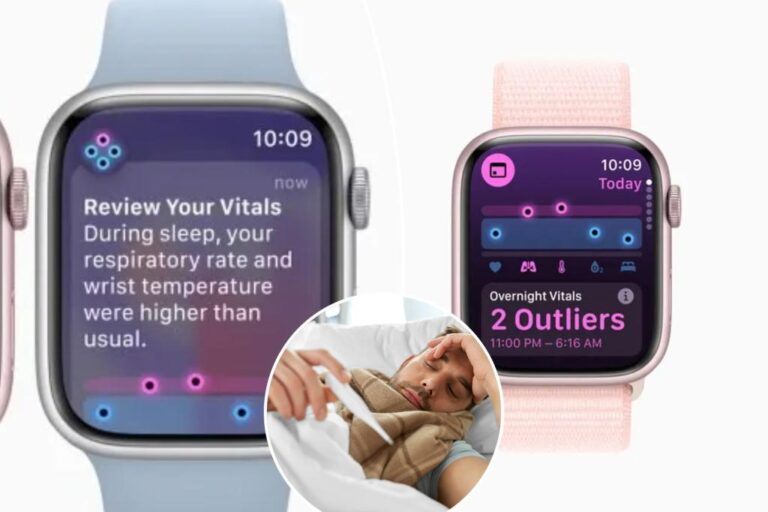 Apple Watch Vitals app predicts colds, flu, COVID days before they hit, users claim

